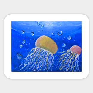 Jelly Fish Art Sticker